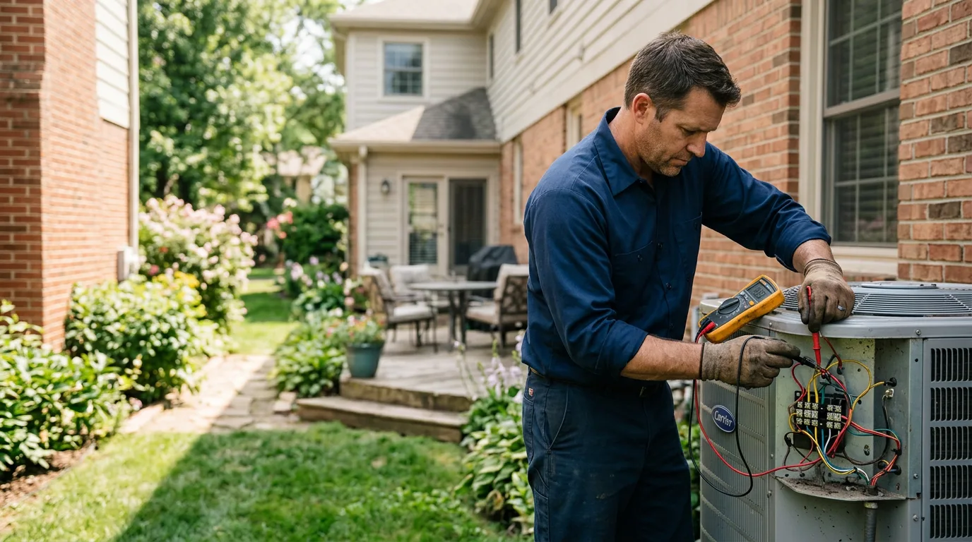 HVAC technician working near San Diego, TX